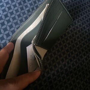 Men’s coach wallet . Green